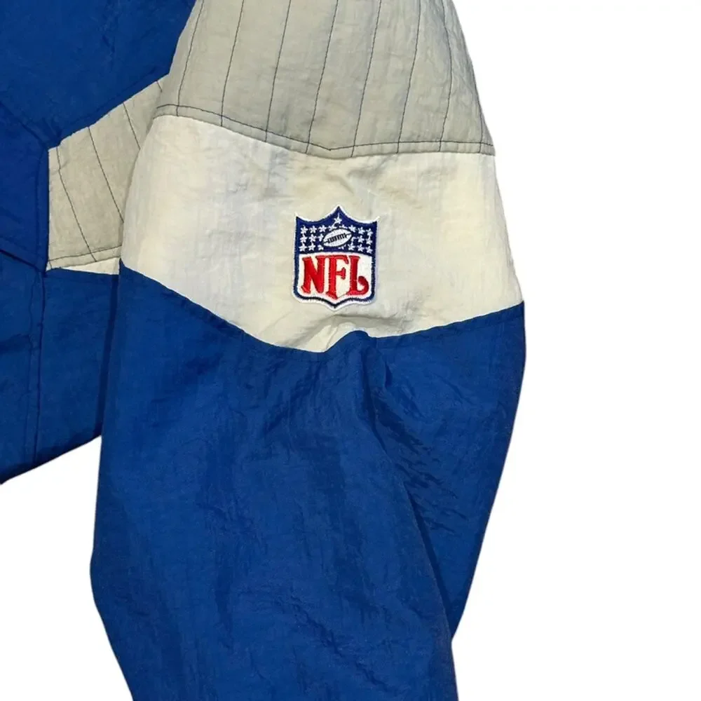 Starter Dallas Cowboys Blue and Gray Insulated Quarter Zip Jacket/Coat XXL - Picture 4 of 13